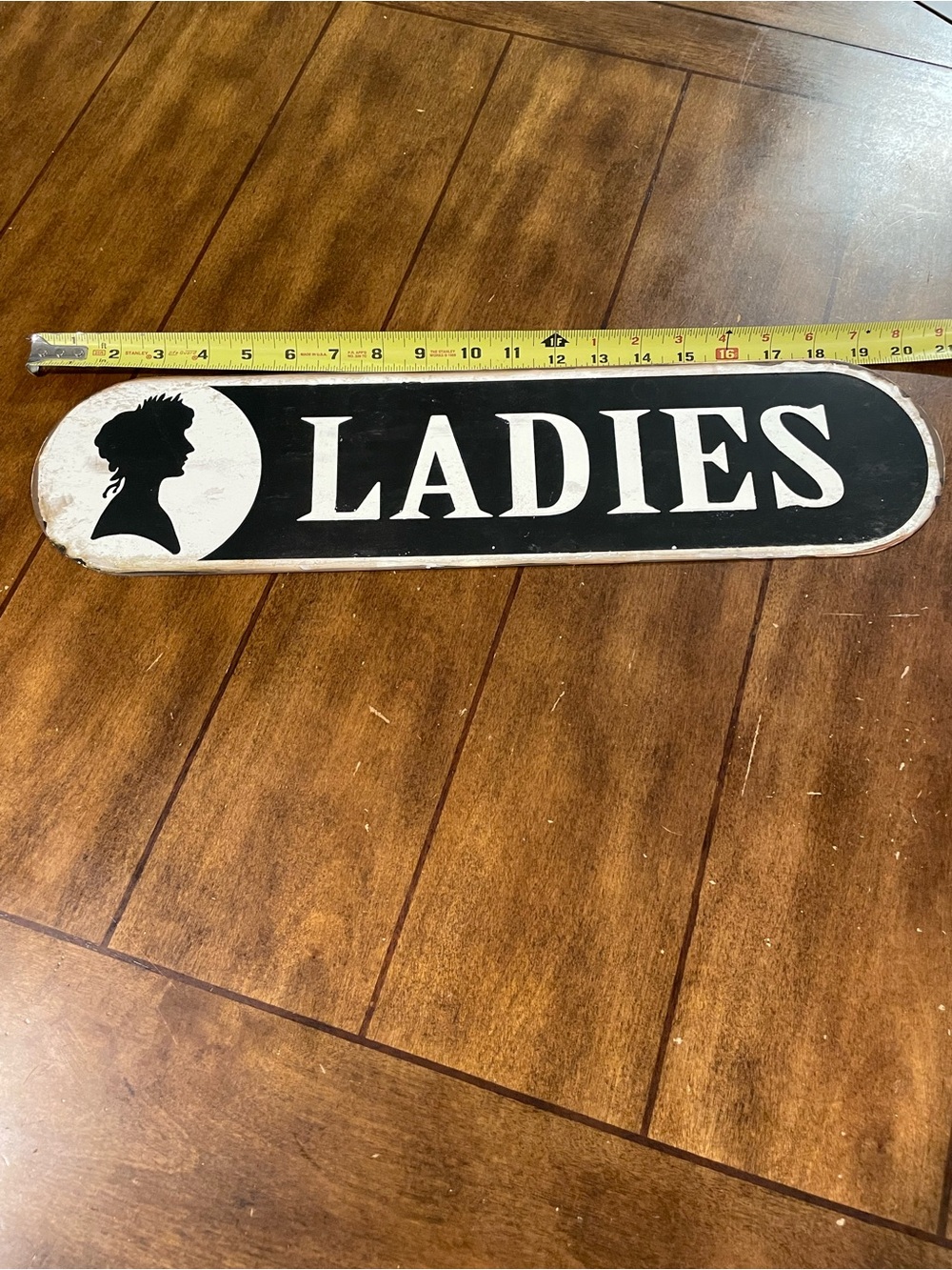 VIP Brown Wall Plaque with Rounded Ends